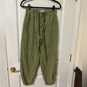 Zara Green jogger. Can be mid or high rise